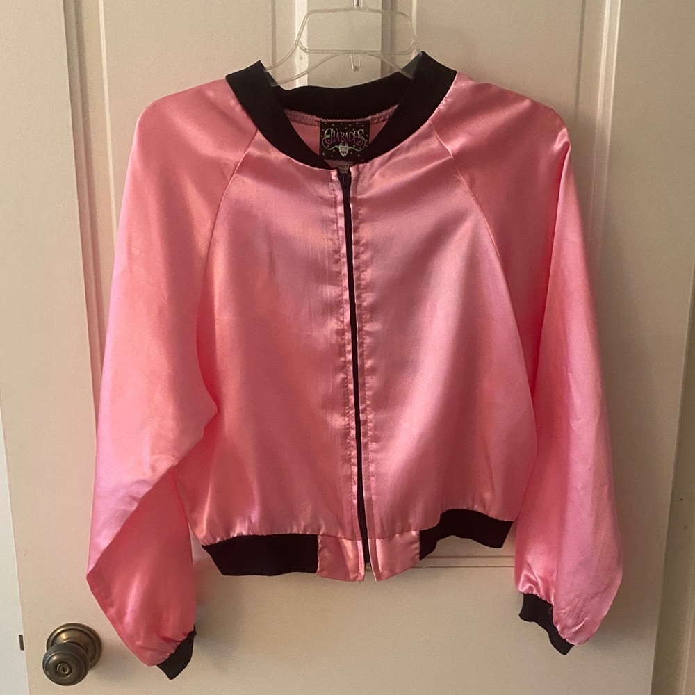 Pink Ladies Jacket with Black Accents.